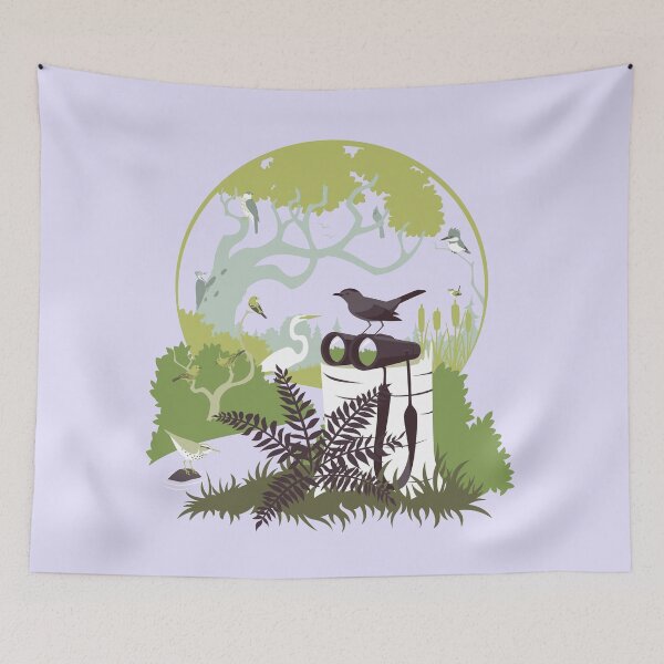 Item preview, Birdwatcher (greens) designed and sold by JadaFitch.
