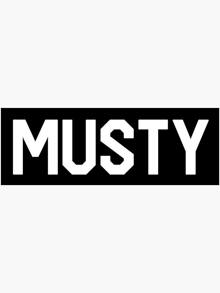 "Musty Apparel " Sticker by parasmanajikpok Redbubble