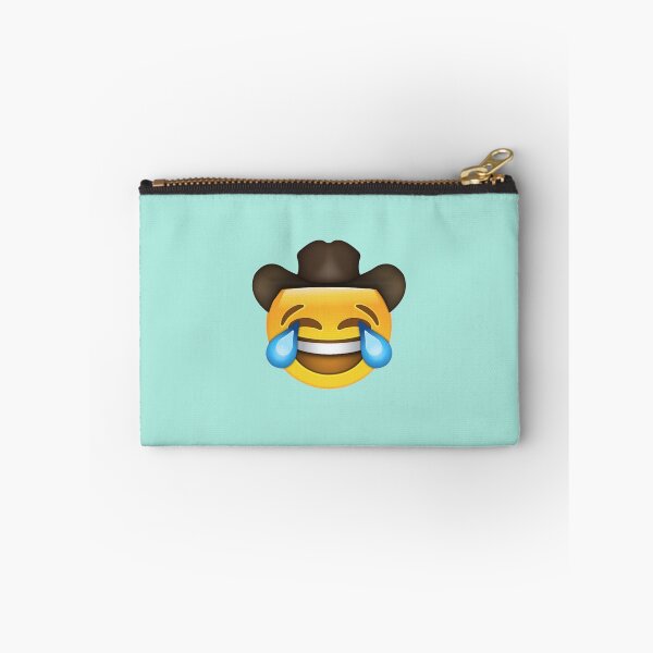 Item preview, riendo llorando vaquero emoji designed and sold by kunfucious.