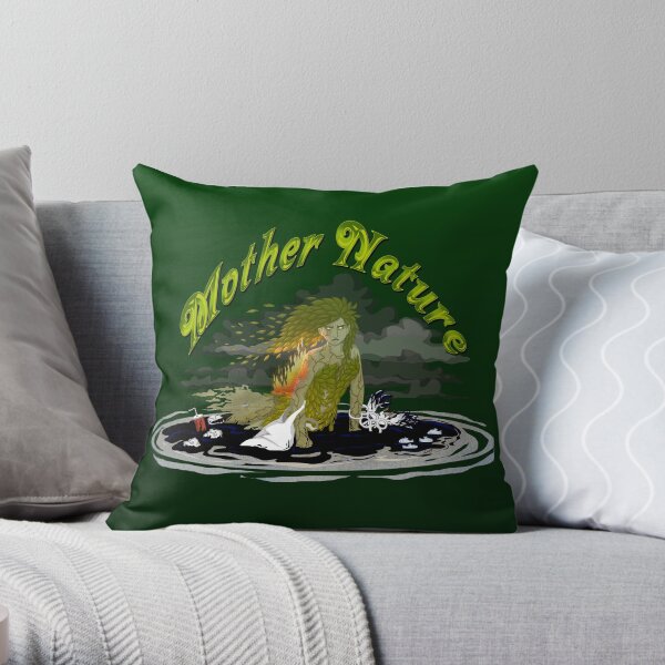 Mother Nature Throw Pillow