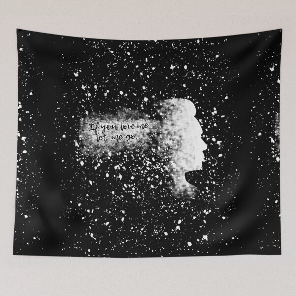 Item preview, If you love me b&w splatter paint designed and sold by orangeturtle.
