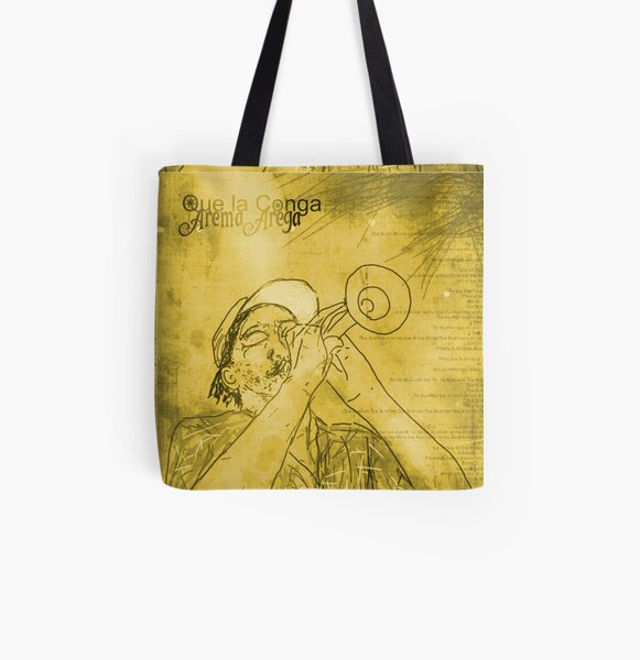 Que La Conga Bolsa estampada de tela