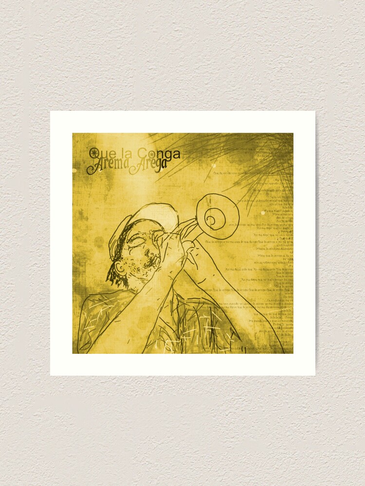 Alternate view of Que La Conga Art Print
