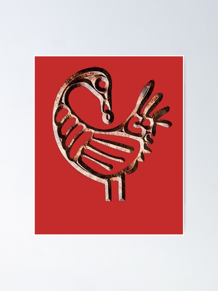 Sankofa Bird Adinkra African Art Asante Afrikan Version 1 Poster By Cnkna Redbubble 