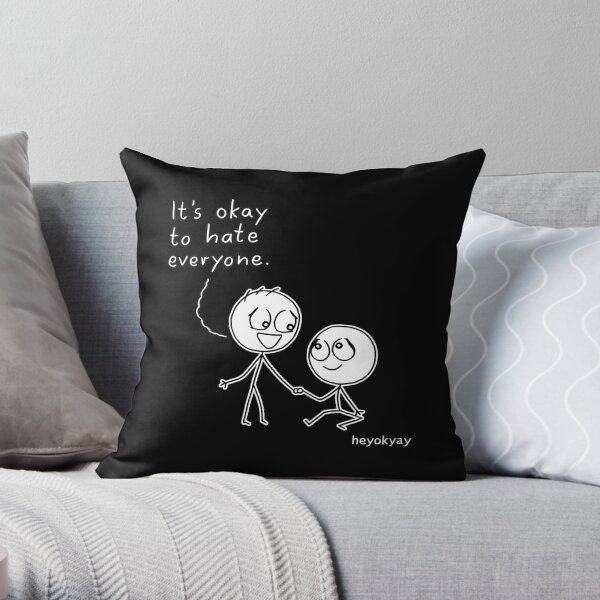 Okay heyokyay comic Throw Pillow
