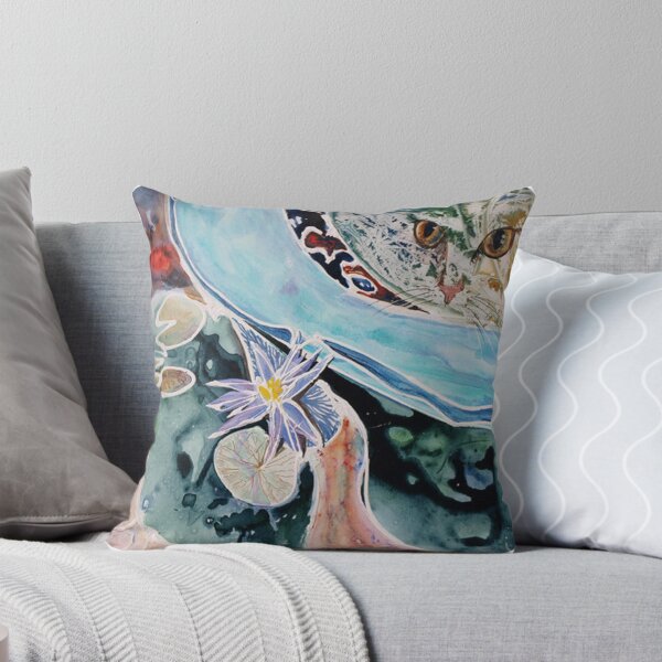 Item preview, The Cat & the fishpond designed and sold by Lyn Walker.