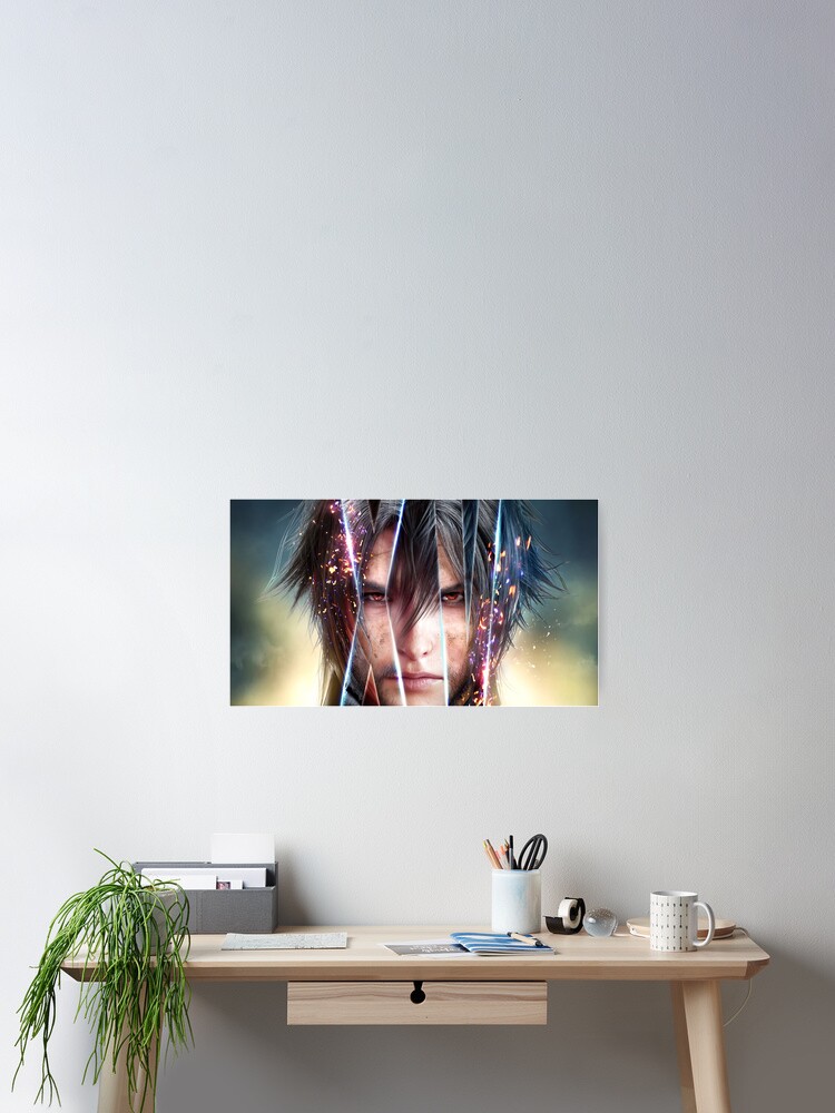 Video Game  Final Fantasy XV Noctis Lucis Caelum Silk Fabric Poster 19 X14 inch 