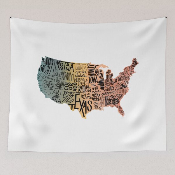 Item preview, Rainbow Lettered USA  designed and sold by Egodcounseling.