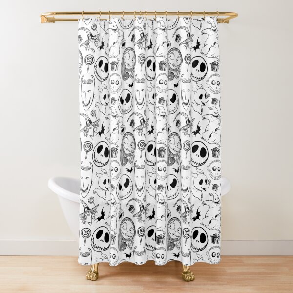 Nightmare before Christmas Pattern Shower Curtain