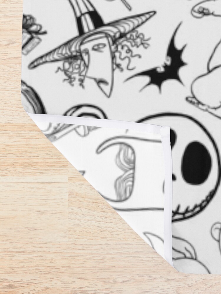 Alternate view of Nightmare before Christmas Pattern Shower Curtain