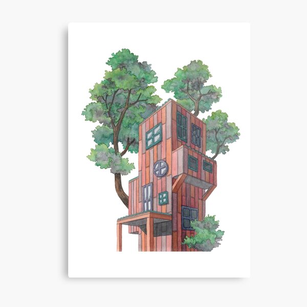 Whimsical House I Metal Print