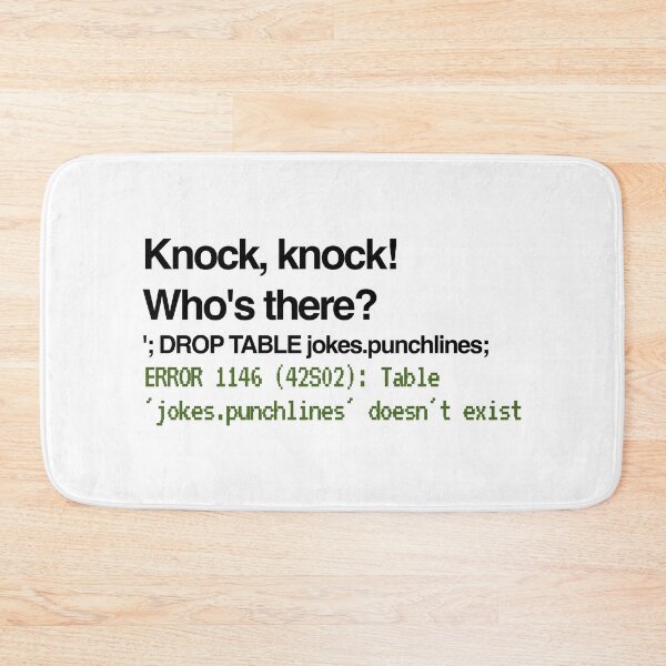 Item preview, Knock, Knock SQL Injection designed and sold by unixorn.