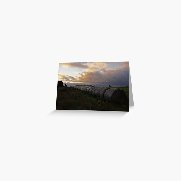 Hay Bales Greeting Card
