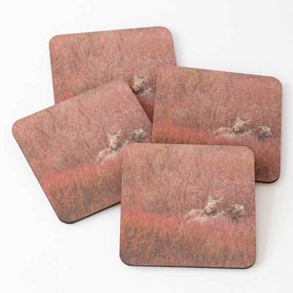 Item preview, Two Moose in Red designed and sold by Alyce Taylor.