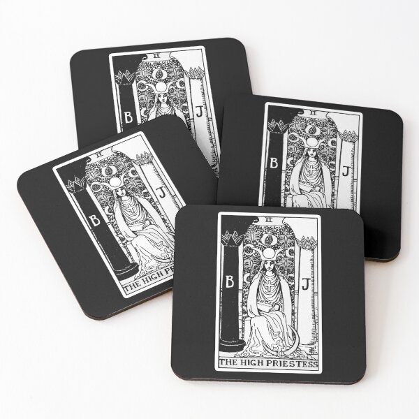 Item preview, II. The High Priestess Tarot Card | Black and White designed and sold by wildtribe.
