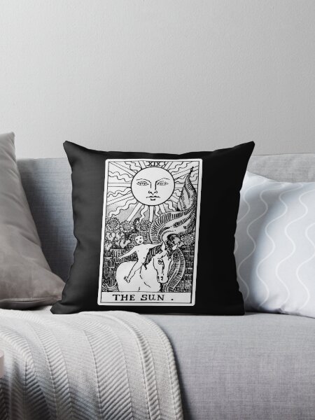 Aperçu de l'œuvre XIX. La carte du Tarot Soleil | Noir et blanc créée et vendue par wildtribe.