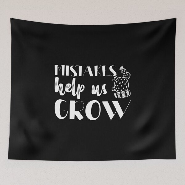 Item preview, Mistakes Help Us Grow print Power Of Yet Growth Mindset Tee designed and sold by woodsgoodsco.