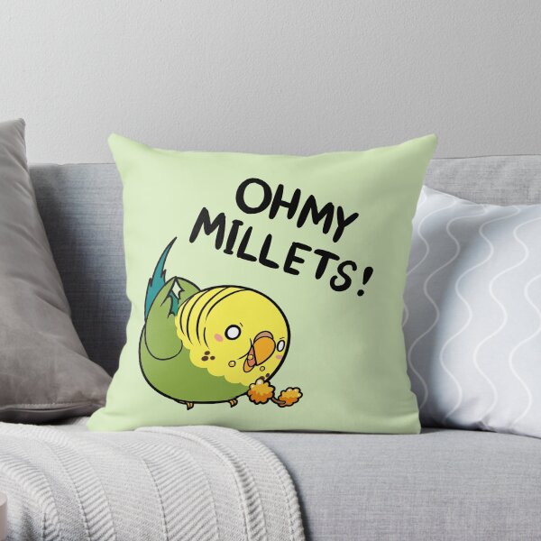 Oh My Millets Throw Pillow