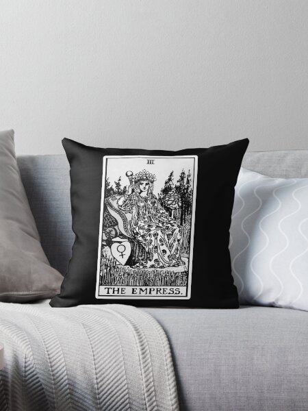 Aperçu de l'œuvre III. La carte de tarot de l’impératrice | Noir et blanc créée et vendue par wildtribe.