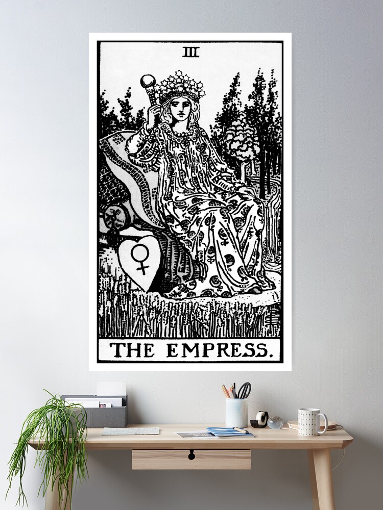 The Empress Tarot Sticker (Large) – Grove and Grotto