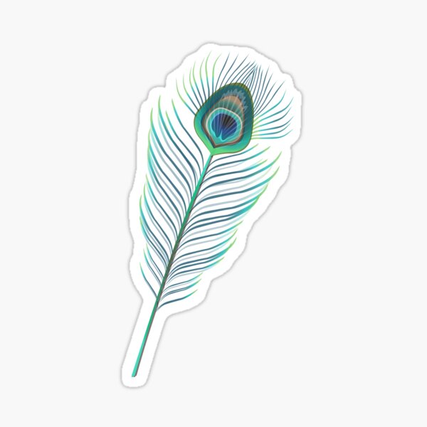 Peacock feather Sticker