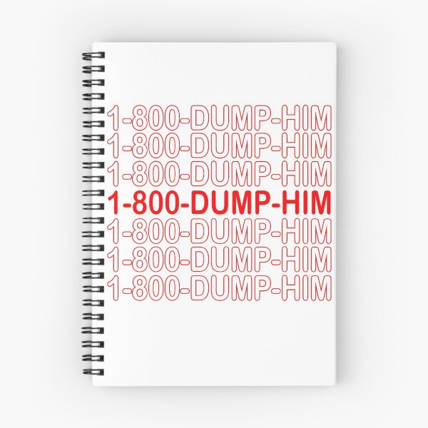 Item preview, 1-800-DUMP-HIM (Red) designed and sold by Xandra Winters.