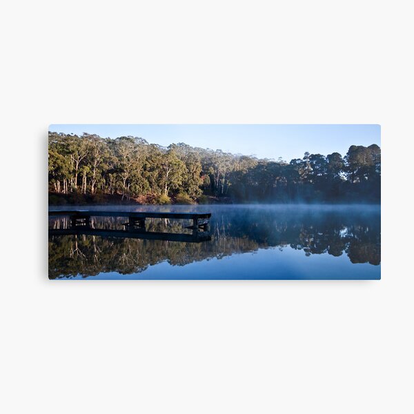 Mirrored Lake Daylesford Metal Print