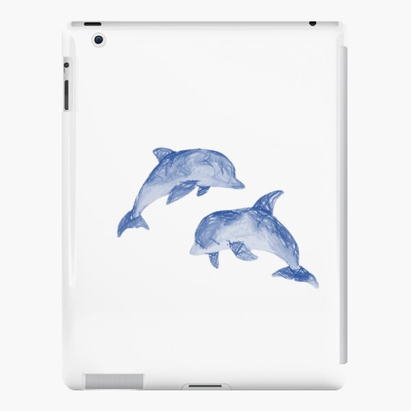 Jumping Grey Dolphins - Pencil | iPad Case & Skin