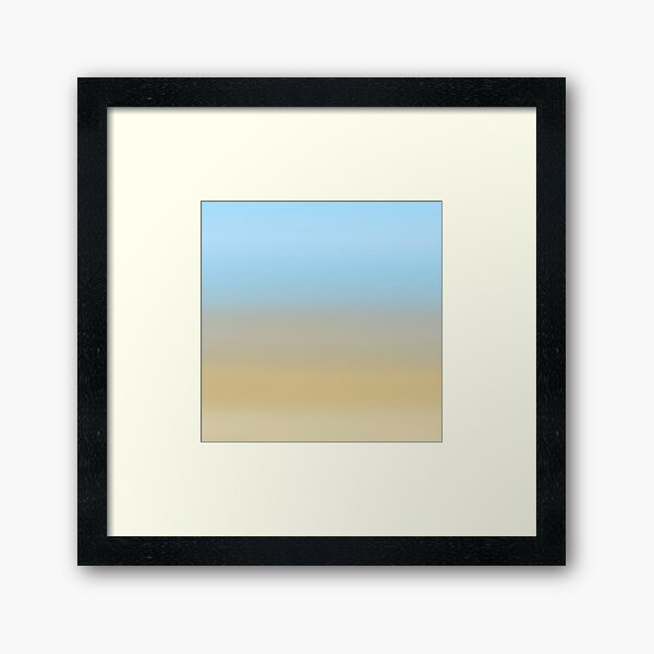 Beach fading Framed Art Print
