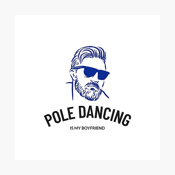 Item preview, Pole Dancing is My Boyfriend Blue designed and sold by PoleUnicorn.