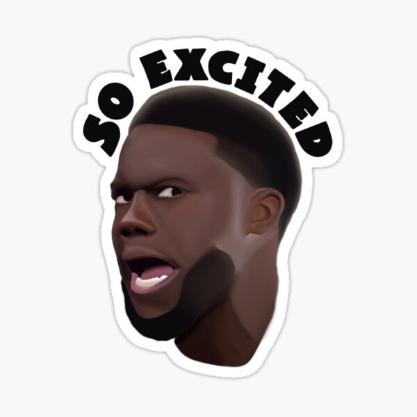 "Kevin Hart So Excited" Sticker for Sale by jsprechman Redbubble