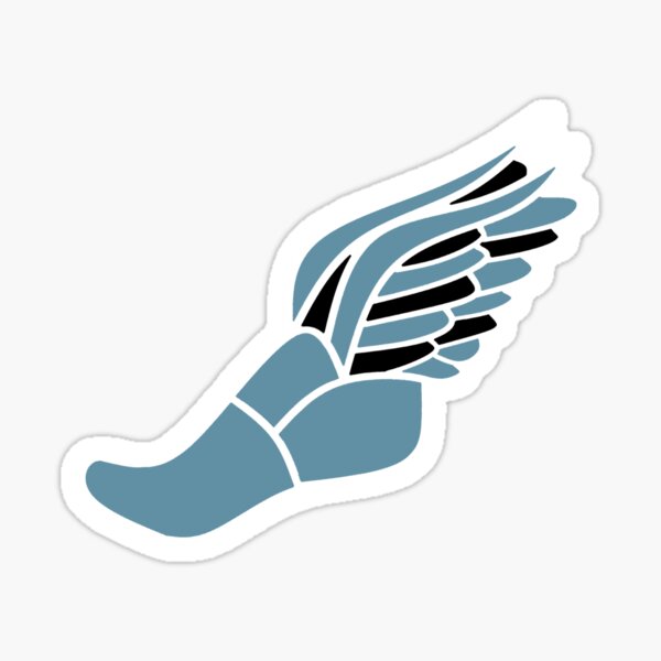 Dusty Blue Track Shoe Sticker