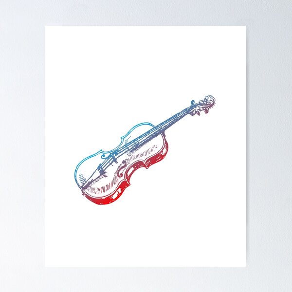 Item preview, Slurp Blue Red Violin designed and sold by DiscoBoogie.