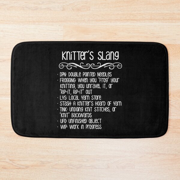 Item preview, Knitter's Slang designed and sold by Cat Lady Designs.