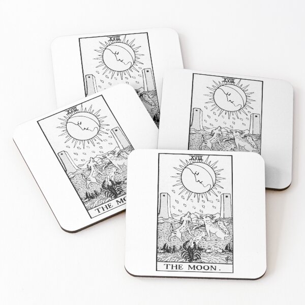 Item preview, XVIII. The Moon Tarot Card designed and sold by wildtribe.