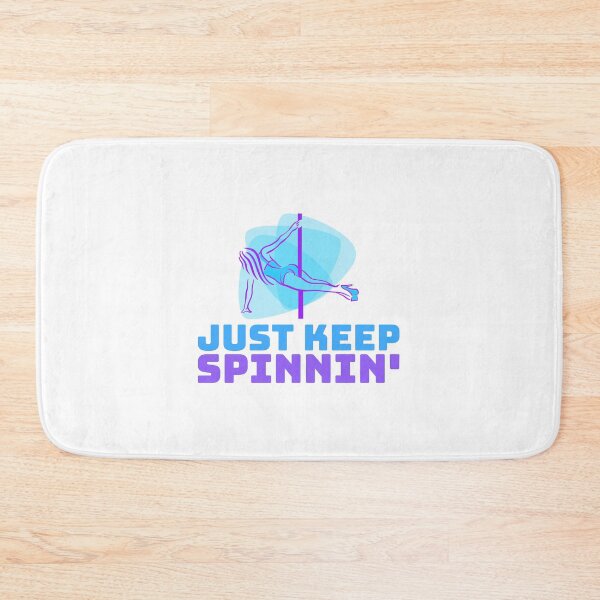 Item preview, Just Keep Spinnin Pole Dance Blue designed and sold by PoleUnicorn.