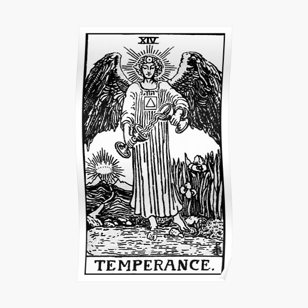 When upright the Temperance card is about moderation and patience  Tarot  tattoo Card tattoo Spooky tattoos