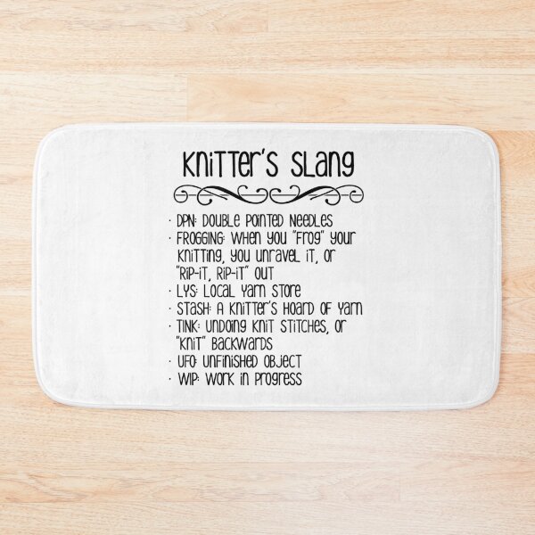Item preview, Knitter's Slang designed and sold by Cat Lady Designs.