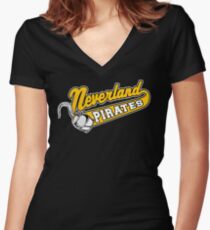 Neverland Pirates Women's Fitted V-Neck T-Shirt