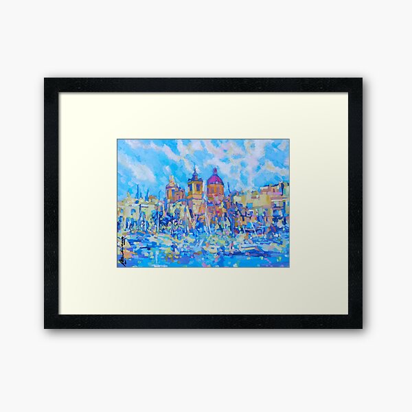 Malta Harbour Framed Art Print