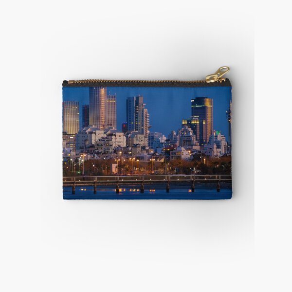 Item preview, city lights and twilight hour at Tel Aviv designed and sold by Ronsho.
