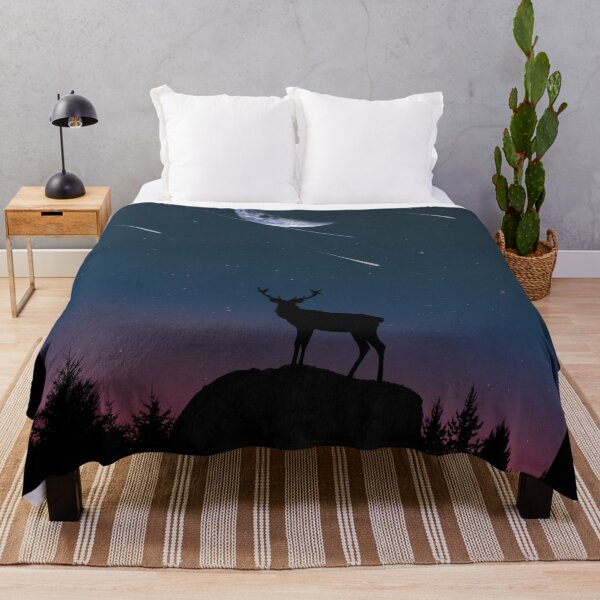 Item preview, Shooting Star Moon Stag designed and sold by OlympusMons.