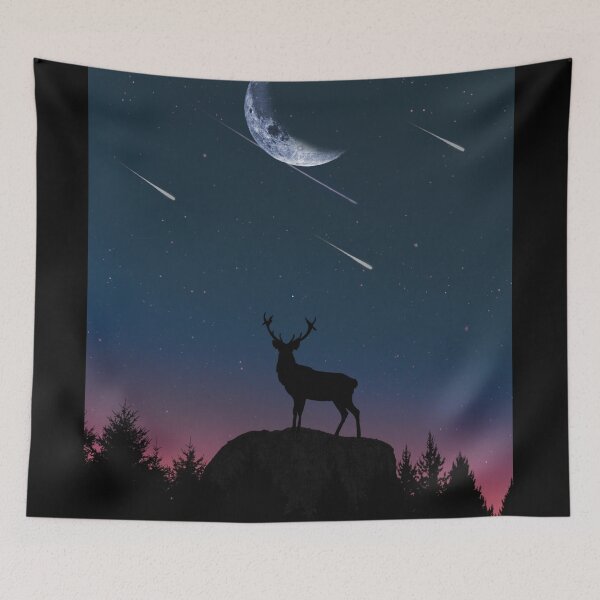 Item preview, Shooting Star Moon Stag  designed and sold by OlympusMons.