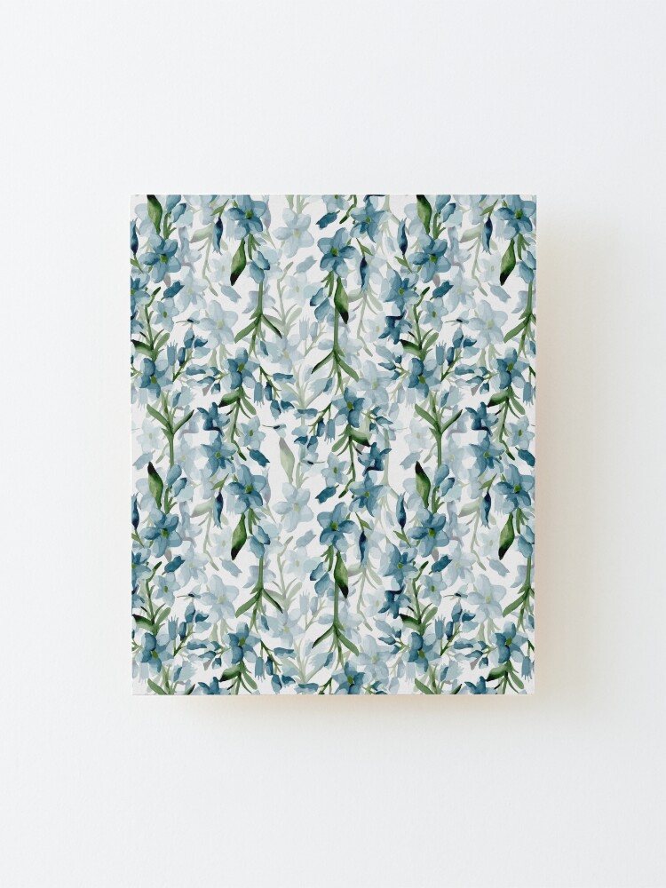 Alternate view of Blue branches Mounted Print