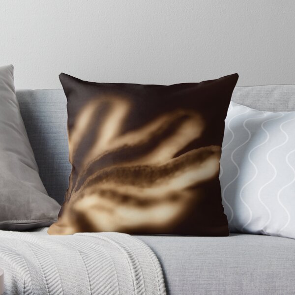 Designart 'Large Macro Prickly Texture Brown' Abstract Throw