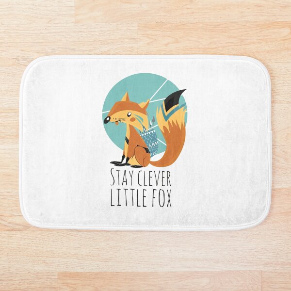 Stay Clever Little Fox Bath Mat