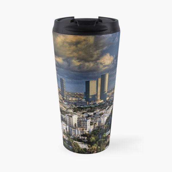 Tel Aviv Heliport shadowing Travel Mug