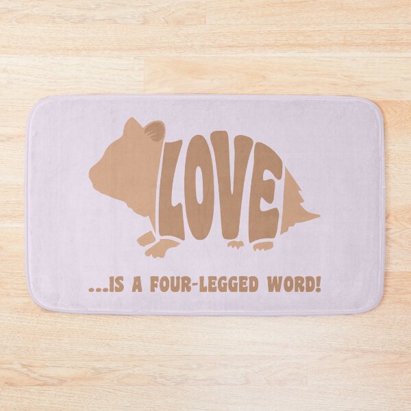 Item preview, Love is a four-legged word! - hamster designed and sold by RatArt Designs.