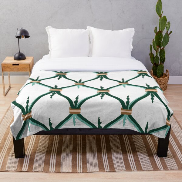 Item preview, Geometric mint bronze diamond design designed and sold by White-Peony.