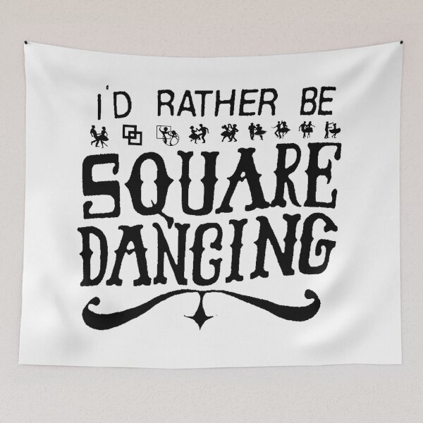 Item preview, Rather Be 2 BLK designed and sold by Square Dancing Gifts & Merchandise.